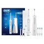 Электрическая зубная щетка Oral B GeniusX + ирригатор Aquacare 6 набор